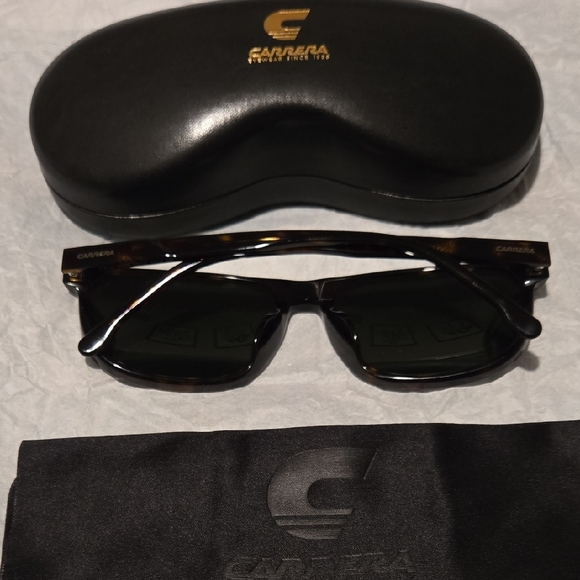 CARRERA C FLEX 08/G/S 0086 QT Sunglasses Havana Frame Green Lenses 58mm - Picture 4 of 8